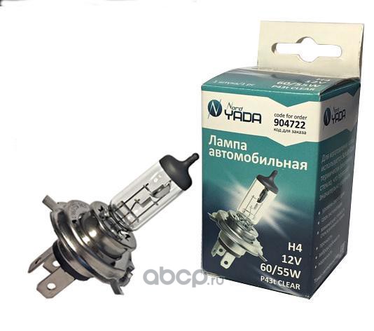 904722 Лампа H4 12V 60/55W P43t CLEAR PREMIUM LONG LIFE