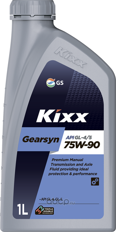 KIXX 75W90 1L МАСЛО ТРАНСМИССИОННОЕ Gearsyn GL-4_5 _ API GL-4_GL-5  MIL-L-2105D