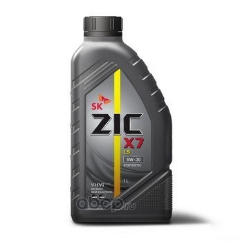 ZIC масло моторное X7 LS 5W30 SN/CF C3 (1л) 1*12шт.