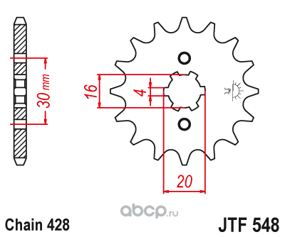 JT Sprockets JTF54814