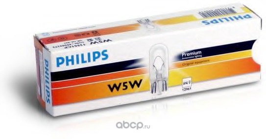 Philips 12961CP Лампа 12V W5W 5W 1 шт. картон