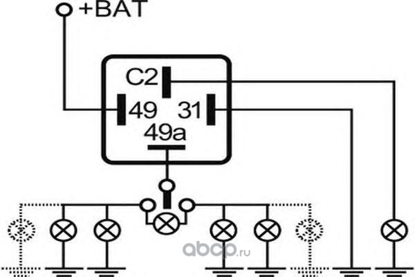 Эрп 1 рк схема подключения реле поворотов