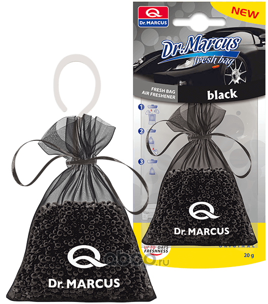 Dr. Marcus 430 Ароматизатор DR. MARCUS FreshBag (мешочек с шариками пропит.француз.парфюм) Черный