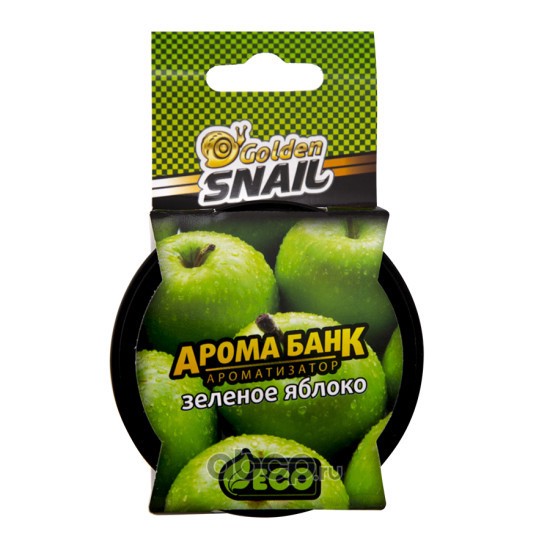 GOLDEN SNAIL GS6509 Освежитель АРОМА БАНК ЭКО (Зеленое яблоко) Golden Snail