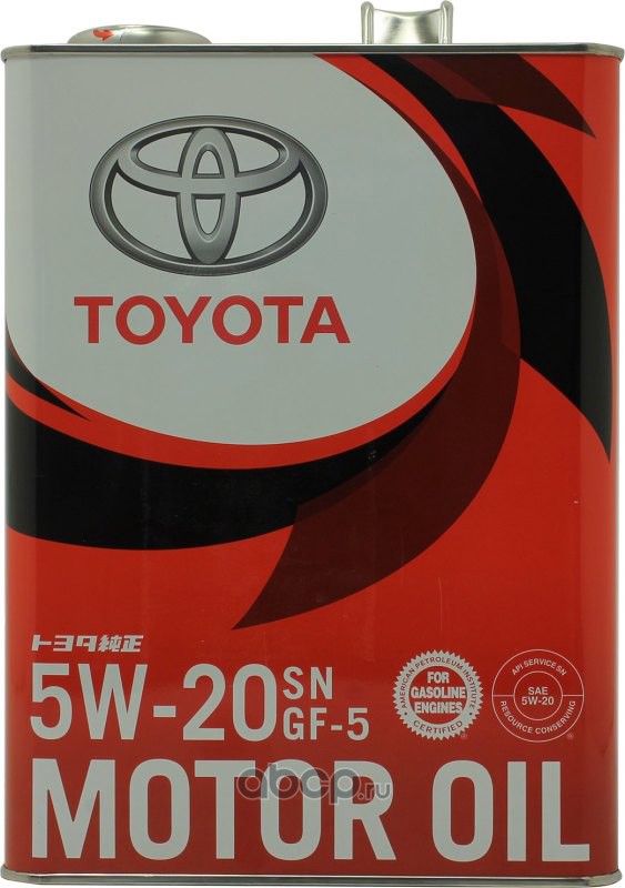 Масло моторное 5w20 toyota