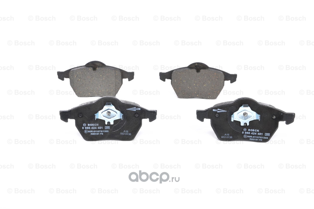 Bosch 0986424481 Комплект тормозных колодок, дисковый тормоз