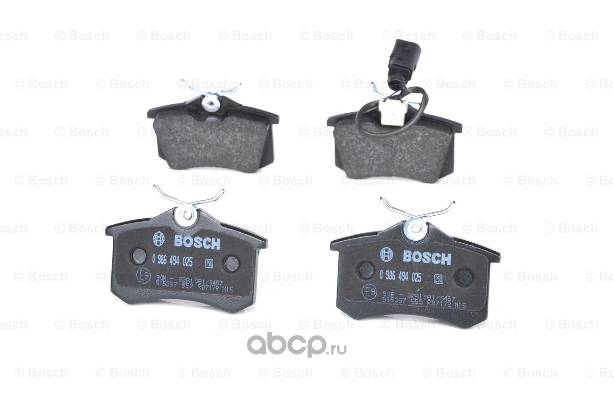 Bosch 0986494025 Колодки тормозные дисковые, комплект