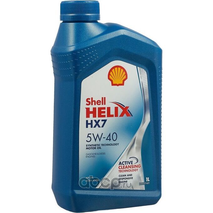 Shell 550040340 Масло моторное Shell Helix HX7 5W40 полусинтетическое 1 л