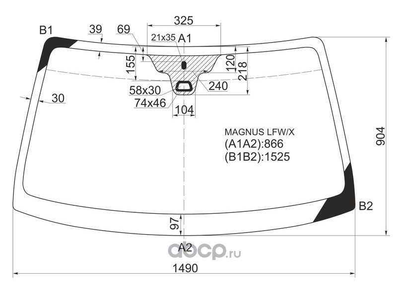 Размер лобового лачетти хэтчбек