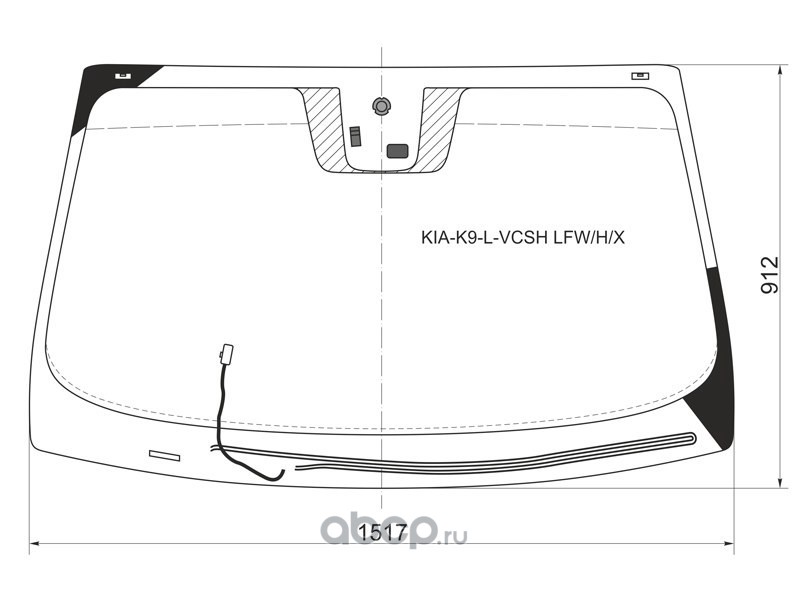 Лобовое стекло kia ceed cd с обогревом