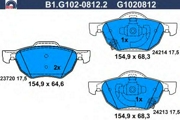GALFER B1G10208122 Комплект тормозных колодок