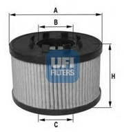 UFI 2501700 Масляный фильтр