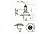 SCT 202792 Лампа галогеновая H4 P43t 12V 60/55W 1 шт