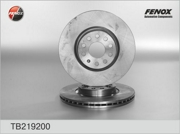 FENOX TB219200 Диск тормозной передний VAG+Skoda all 03-> /Vent D=312mm