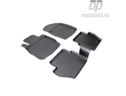 NORPLAST NPLPO2261 Коврики в салон полиуретан FORD Fiesta 08- черный комплект