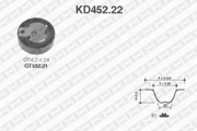 NTN-SNR KD45222 Ремкомплект ГРМ FORD all 1.8TD 98-> (91SP+GT352.21)