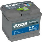 EXIDE EA472 Батарея аккумуляторная 47А/ч 450А 12В обратная полярн. стандартные клеммы