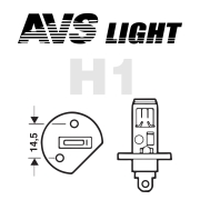 AVS A78886S Лампа галогеновая AVS H1 P14.5s 12V 55W 1шт.