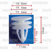 PATRON P370123 Клипса пластмассовая