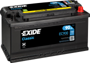 EXIDE EC900 Батарея аккумуляторная 90А/ч 680А 12В обратная поляр. стандартные клеммы