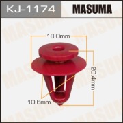 Masuma KJ1174 Клипса (пластиковая крепежная деталь)