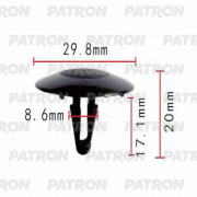 PATRON P370052 Клипса пластмассовая