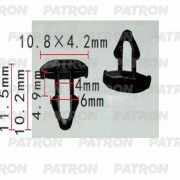 PATRON P371250 Клипса пластмассовая
