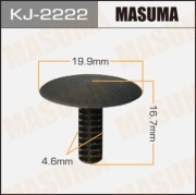 Masuma KJ2222 Клипса (пластиковая крепежная деталь)
