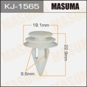 Masuma KJ1565 Клипса (пластиковая крепежная деталь)