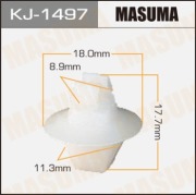 Masuma KJ1497 Клипса (пластиковая крепежная деталь)
