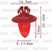 PATRON P370066 Клипса пластмассовая
