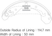 Sangsin brake SA103 Колодки тормозные задние