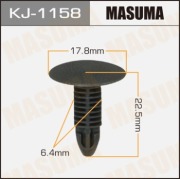 Masuma KJ1158 Клипса (пластиковая крепежная деталь)
