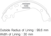 Sangsin brake SA169 Колодки тормозные задние SA169