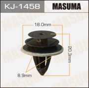 Masuma KJ1458 Клипса (пластиковая крепежная деталь)
