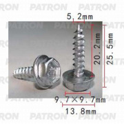 PATRON P371435 Шуруп металлический