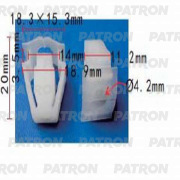 PATRON P371236 Фиксатор пластиковый