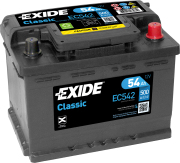 EXIDE EC542 Батарея аккумуляторная 54А/ч 500А 12В обратная полярн. стандартные клеммы
