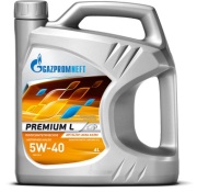 Gazpromneft 2389900122 Масло моторное Premium L 5W-40 полусинтетическое 4 л