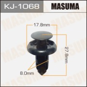 Masuma KJ1068 Клипса (пластиковая крепежная деталь)