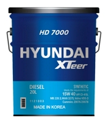 HYUNDAI XTeer 1121003 Масло моторное HYUNDAI XTEER HD 7000 15W40 синтетика 15W-40 20 л.