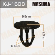 Masuma KJ1608 Клипса (пластиковая крепежная деталь)