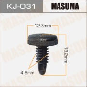 Masuma KJ031 Клипса (пластиковая крепежная деталь)