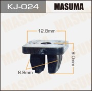 Masuma KJ024 Клипса (пластиковая крепежная деталь)