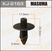 Masuma KJ2163 Клипса (пластиковая крепежная деталь)