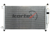 KORTEX KRD2061 Радиатор кондиционера NISSAN Micra K12 02-/TIIDA 04-/NOTE 06-/JUKE 10-