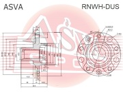 ASVA RNWHDUS ступица передняя/задняя
