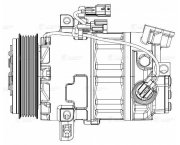 LUZAR LCAC1431 Компрессор кондиц. для а/м Nissan X-Trail (T31) (07-) 2.0i (LCAC 1431)