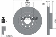 Textar 92120705 Тормозной диск высокоуглеродистый с покрытием PRO+