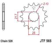 JT Sprockets JTF56513SC Звезда передняя JTF565.13SC